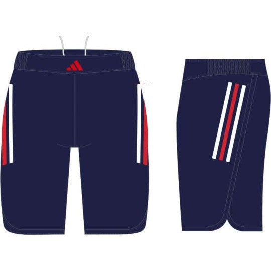 Short De Grappling Adidas - Bleu/Blanc/Rouge