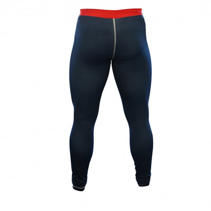Pantalon de compression ADIDAS bleu blanc rouge