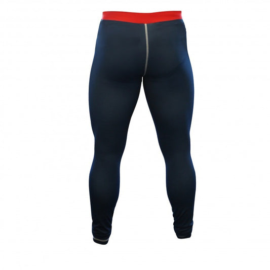 Pantalon de compression ADIDAS bleu blanc rouge