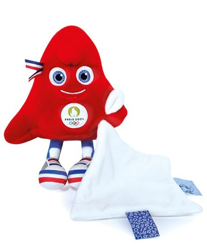 Peluche mascotte JO 2024 avec Doudou - 22 cm