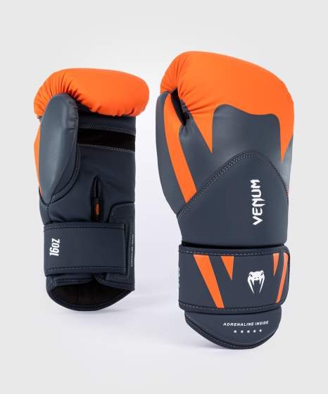 Gants de boxe Venum Challenger 4.0 - Orange/Bleu marine