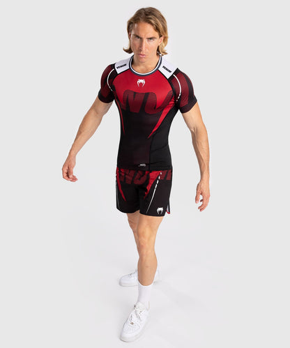 Rashguard À Manches Courtes pour Hommes Venum Adrenaline - Red