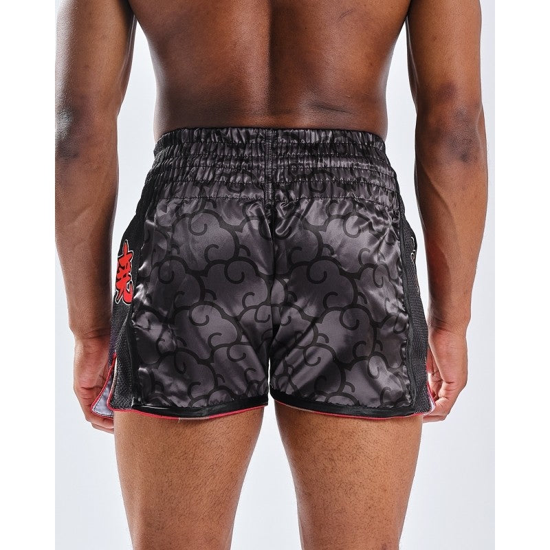 Short de Boxe Thaï NARUTO X ELION AKATSUKI Noir/Rouge