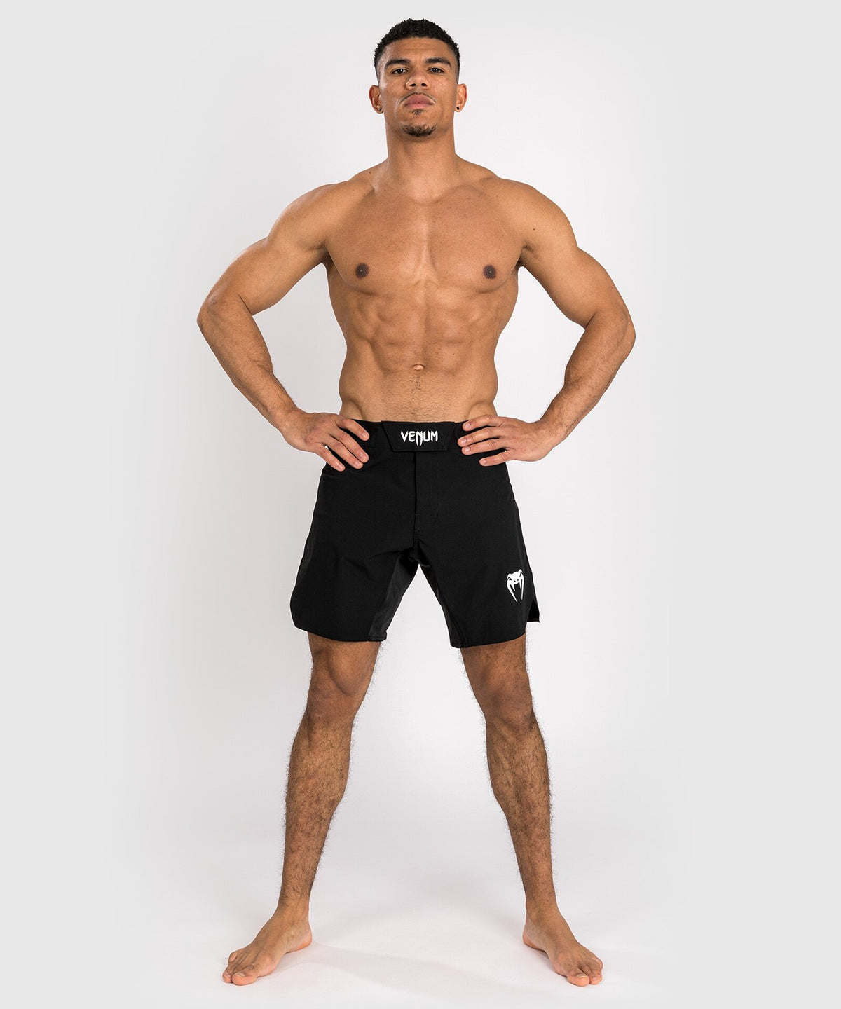 Short de combat pour homme Venum Contender - Noir/Blanc