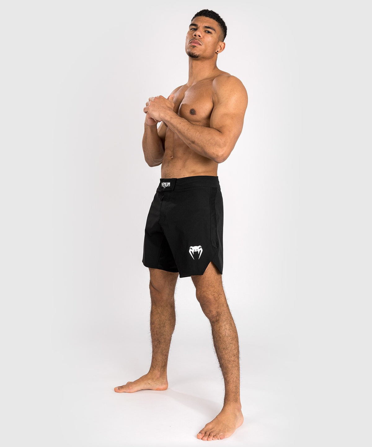 Short de combat pour homme Venum Contender - Noir/Blanc