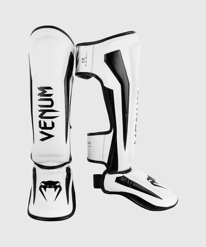 Protège-tibias Venum Elite - Blanc/Noir