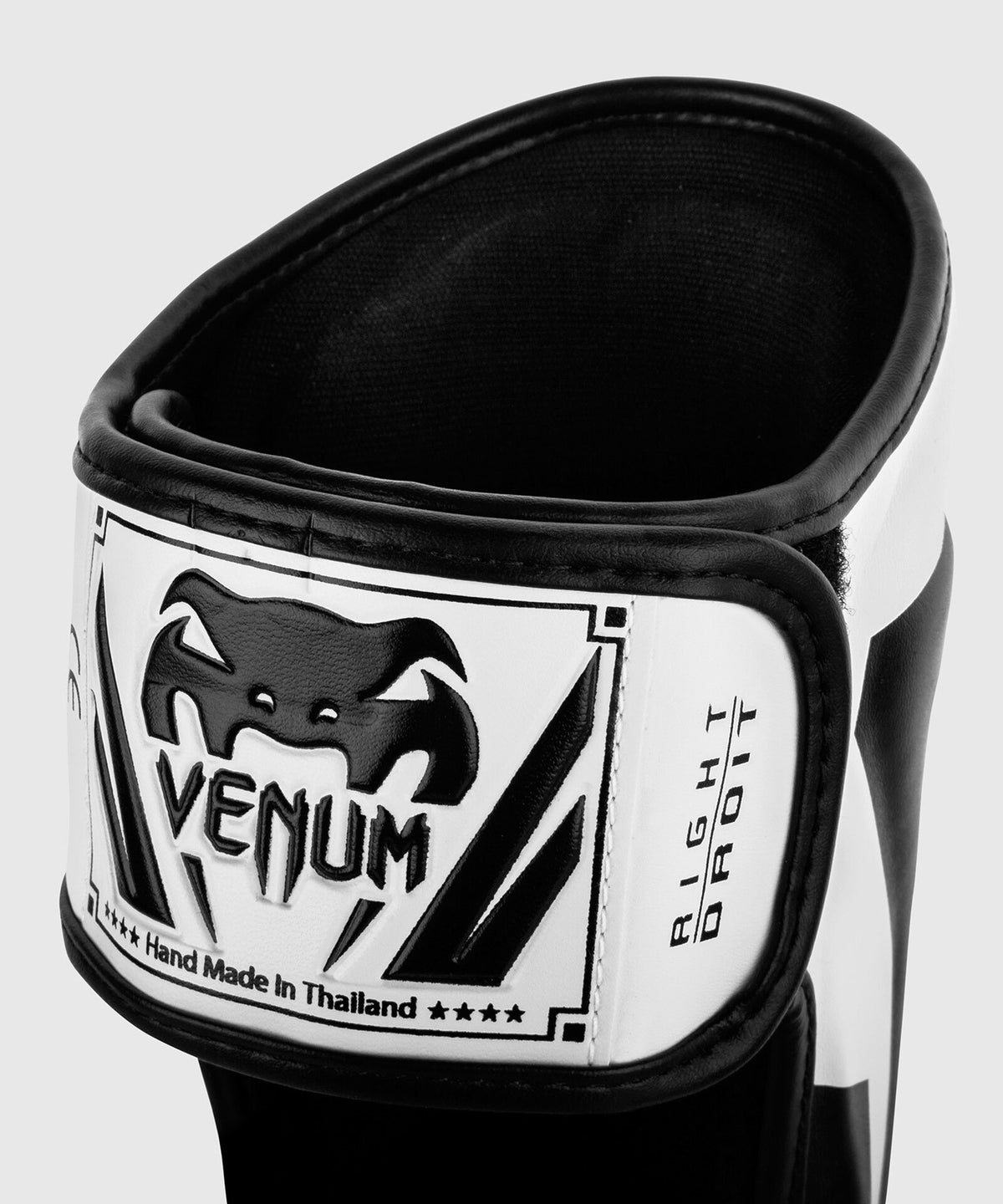Protège-tibias Venum Elite - Blanc/Noir