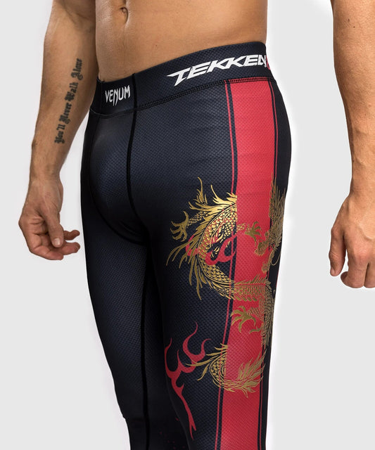 Pantalon de compression Venum x TEKKEN 8 - Marshall Law - Noir/Rouge/Or