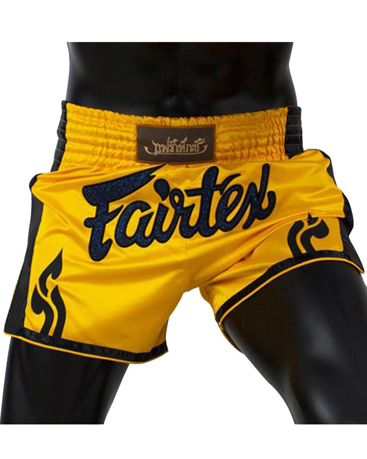 Short jaune/carbone fairtex
