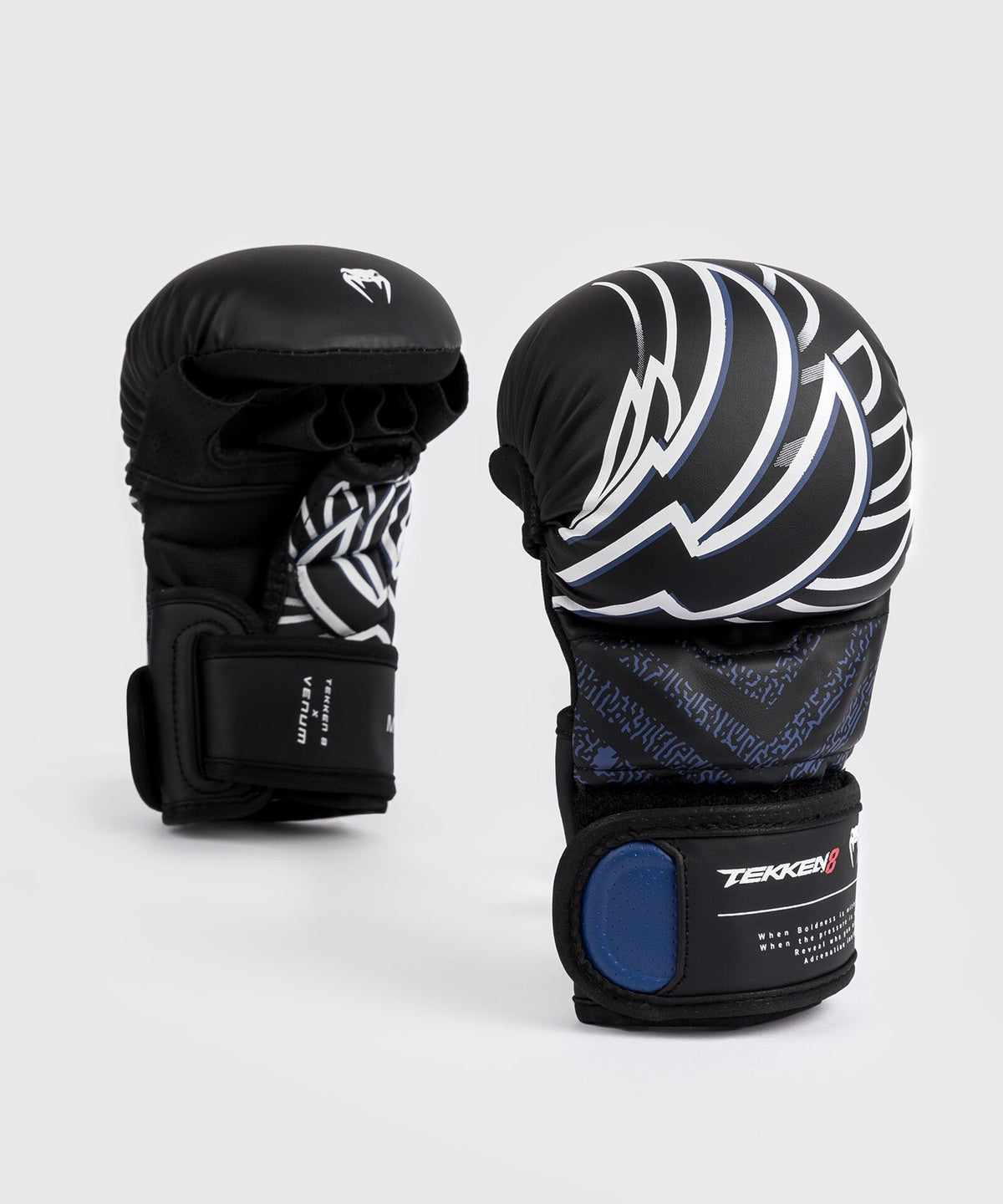 Gants de Sparring MMA Venum x TEKKEN 8 - Jin Kazama - Bleu/Noir/Blanc