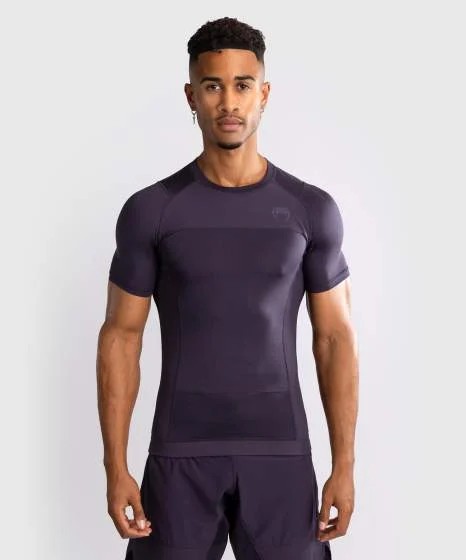 Rashguard à Manches Courtes Venum G-Fit Air pour Hommes - Violet Intense