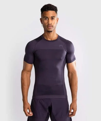 Rashguard à Manches Courtes Venum G-Fit Air pour Hommes - Violet Intense