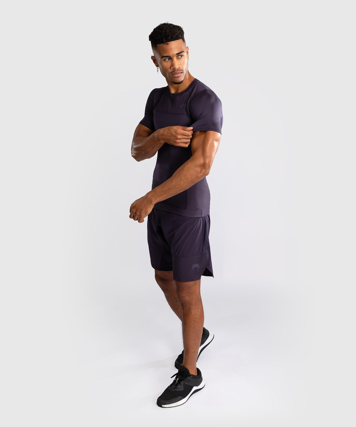 Rashguard à Manches Courtes Venum G-Fit Air pour Hommes - Violet Intense