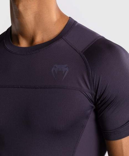 Rashguard à Manches Courtes Venum G-Fit Air pour Hommes - Violet Intense