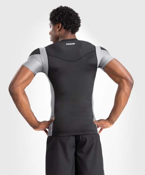 Rashguard Venum Tempest manches courtes - gris noir