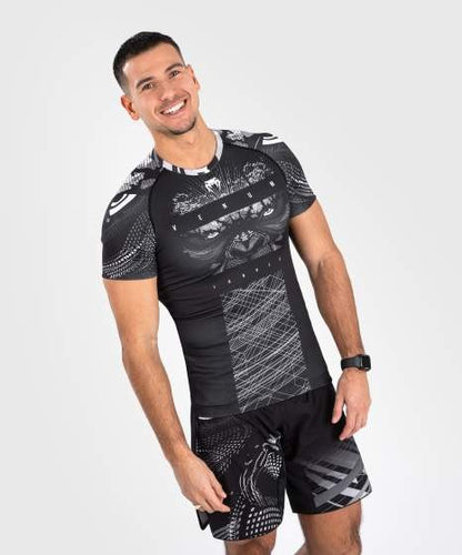 Rashguard Venum Gorilla Jungle manches courtes noir / blanc