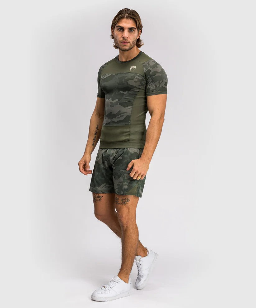 Rashguard à Manches Courtes Venum G-Fit Air pour Hommes - Camo Militaire