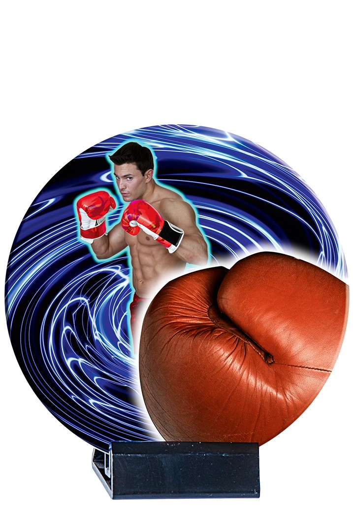Trophée céramique boxe
