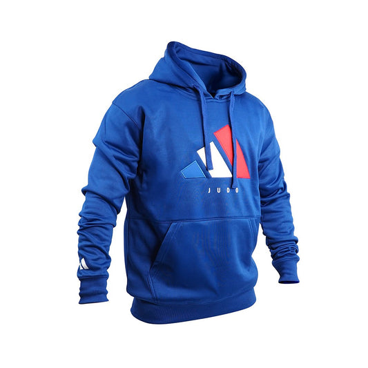 Sweat Adidas à Capuche Tech-Line Judo Bleu