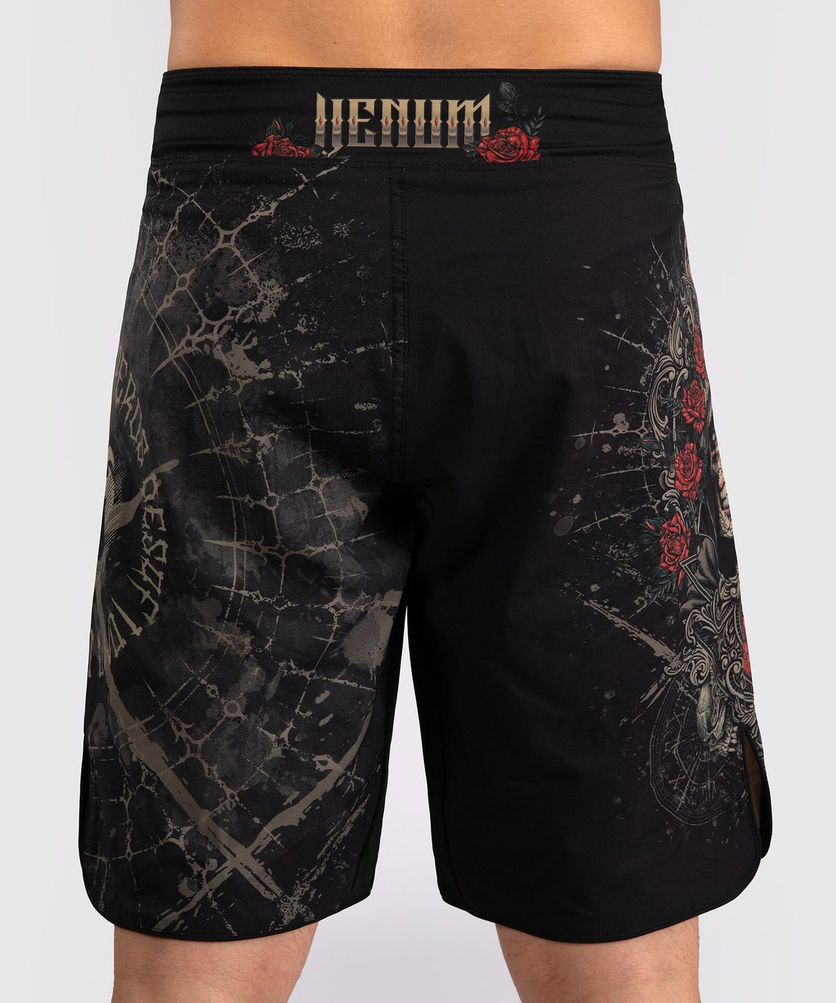 Short de Combat pour Hommes Venum Santa Muerte 5.0 - Noir Profond/Or