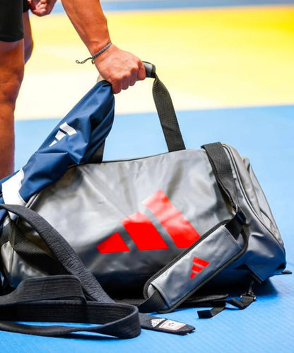 Sac d'entrainement 2 en 1 adidas - Gris/Rouge