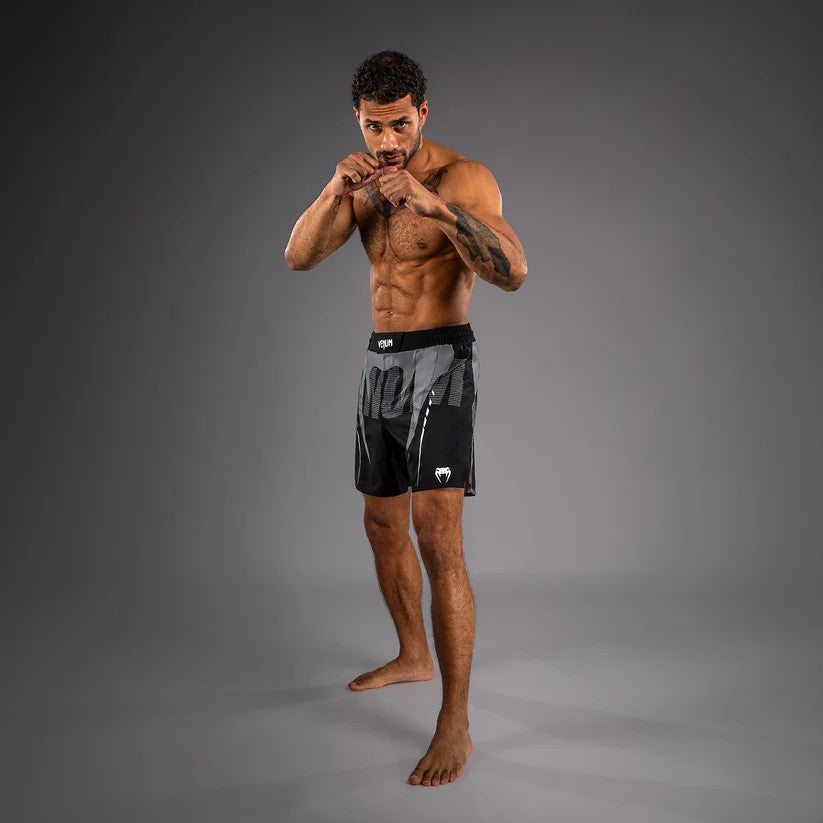 Venum Adrenaline Fightshorts - Black/Silver Grey
