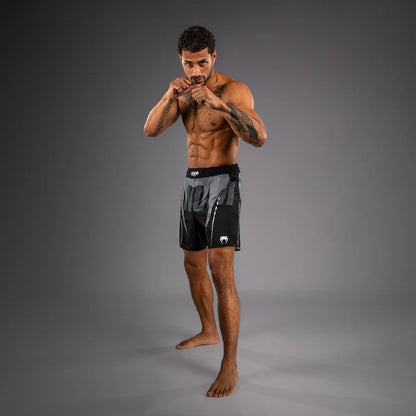Venum Adrenaline Fightshorts - Black/Silver Grey