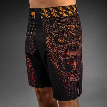 Short de Combat Quetzal Fury Venum - Noir/Rouge Fury/Mandarine
