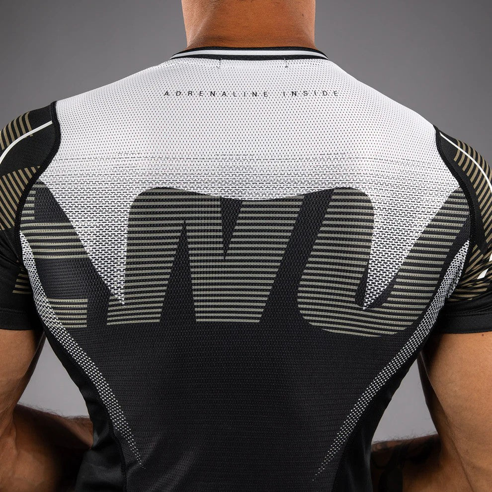 Venum Adrenaline Rashguard Manches Courtes - Black/Sand