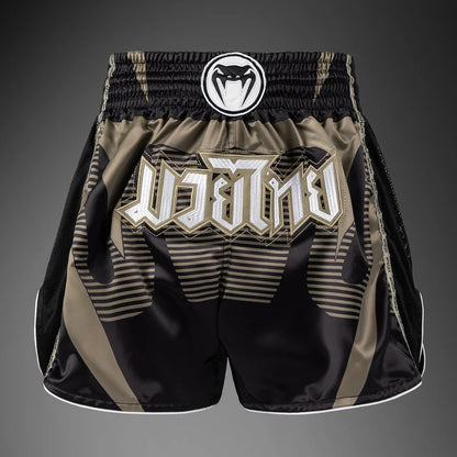 Venum Adrenaline Muay Thai Shorts- Black/Sand