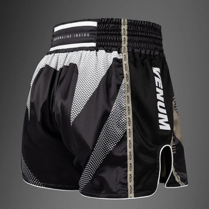 Venum Adrenaline Muay Thai Shorts- Black/Sand