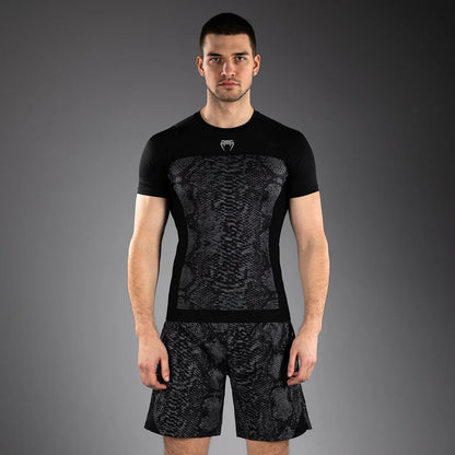 Venum G-Fit Scales Rashguard Manches Courtes- Black/Charcoal Grey
