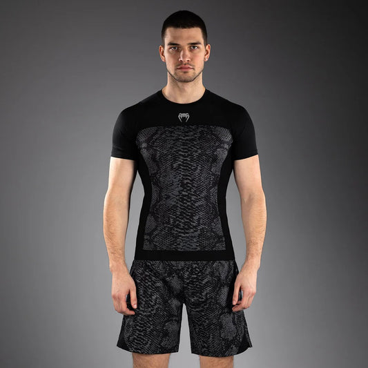 Venum G-Fit Scales Rashguard Manches Courtes- Black/Charcoal Grey