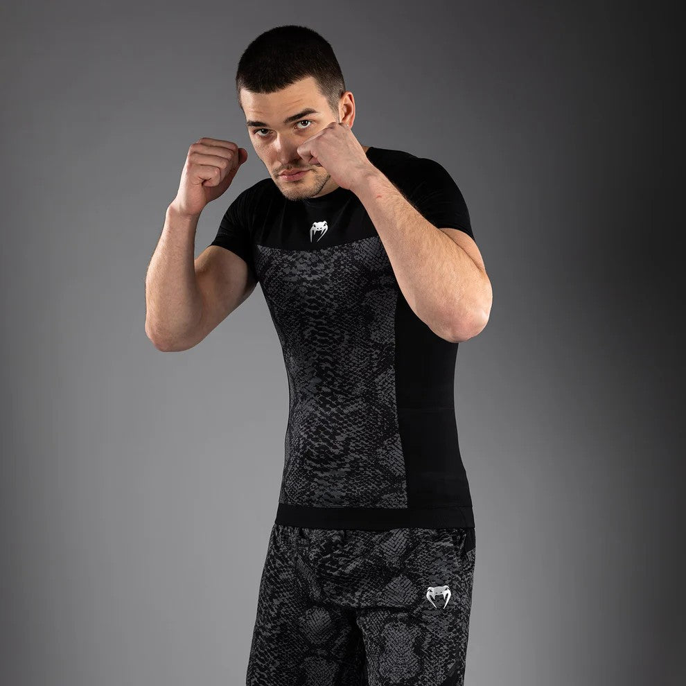 Venum G-Fit Scales Rashguard Manches Courtes- Black/Charcoal Grey