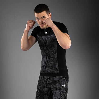Venum G-Fit Scales Rashguard Manches Courtes- Black/Charcoal Grey
