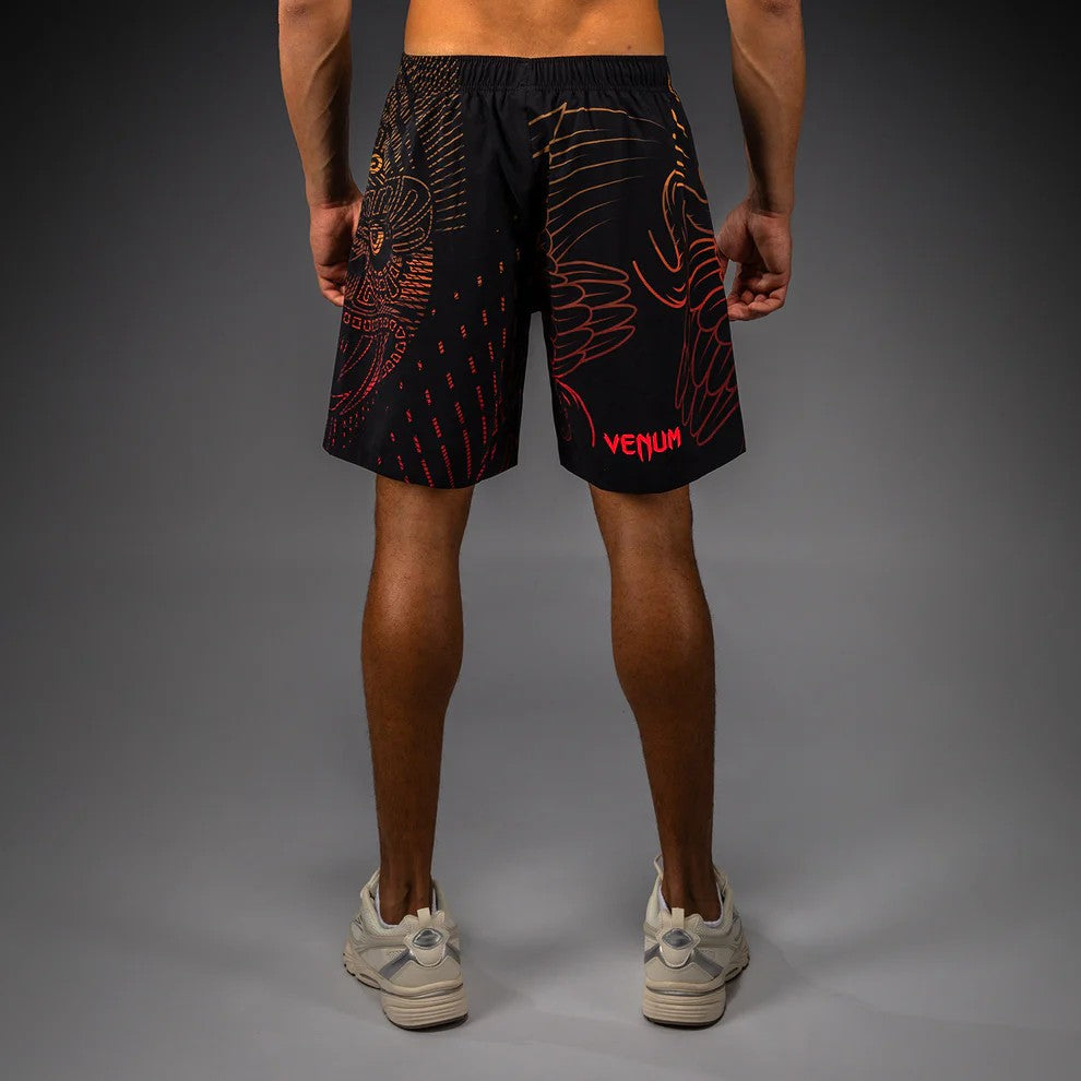 Venum Quetzal Fury Training Shorts - Black/Fury Red/Tangerine
