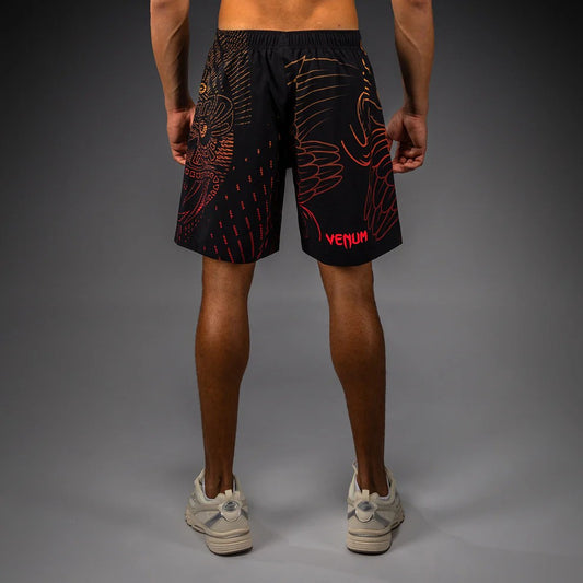 Venum Quetzal Fury Training Shorts - Black/Fury Red/Tangerine