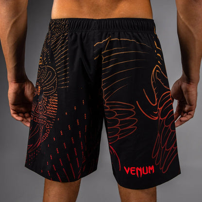 Venum Quetzal Fury Training Shorts - Black/Fury Red/Tangerine