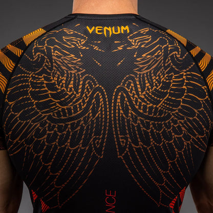 Venum Quetzal Fury Rashguard Manches Courtes - Black/Fury Red/Tangerine