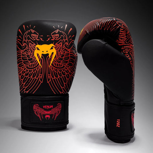 Venum Quetzal Fury Gants de Boxe - Black/Fury Red/Tangerine