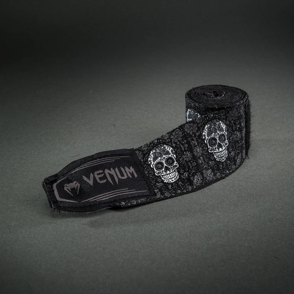 Venum Santa Muerte Bandes de Boxe Black/White
