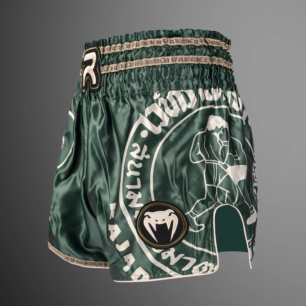 Short de Muay Thai Venum x Rajadamnern - Vert Militaire