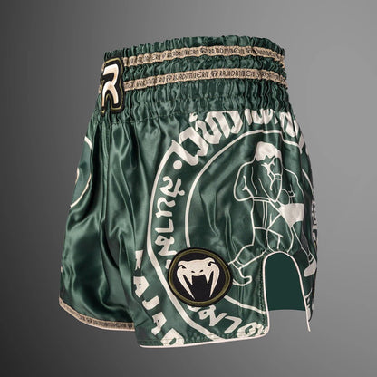 Short de Muay Thai Venum x Rajadamnern - Vert Militaire