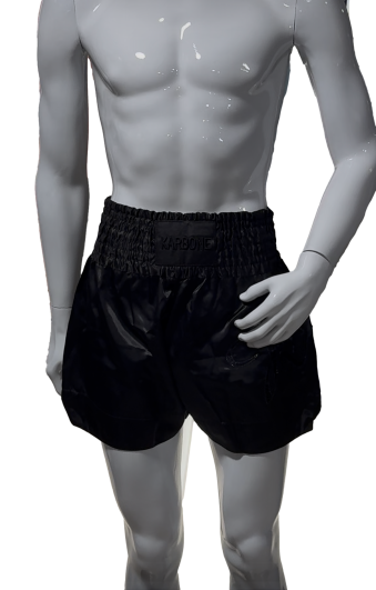 Short de  Muay Thaï / Kick-boxing Karbone - Noir