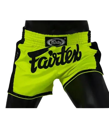 Short de Boxe Thaï Fairtex Fluo/Noir
