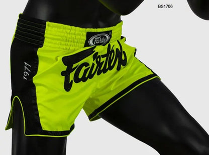 Short de Boxe Thaï Fairtex Fluo/Noir