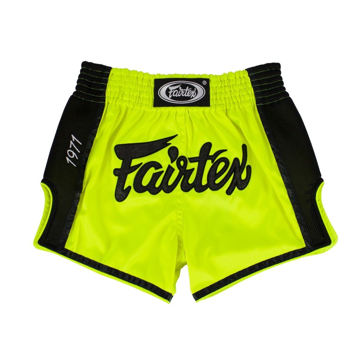 Short de Boxe Thaï Fairtex Fluo/Noir