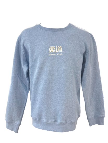 Sweat col rond IPPON STAR "DO" - Bleu