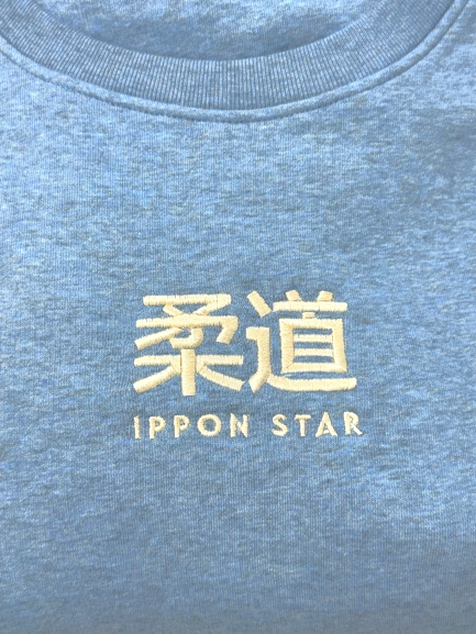 Sweat col rond IPPON STAR "DO" - Bleu
