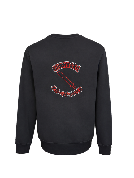 Sweat col rond IPPON STAR "chanbara 3D" - Noir